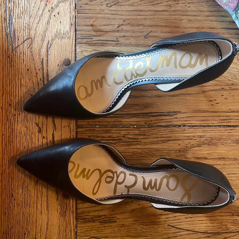Black 2.5 inch heels